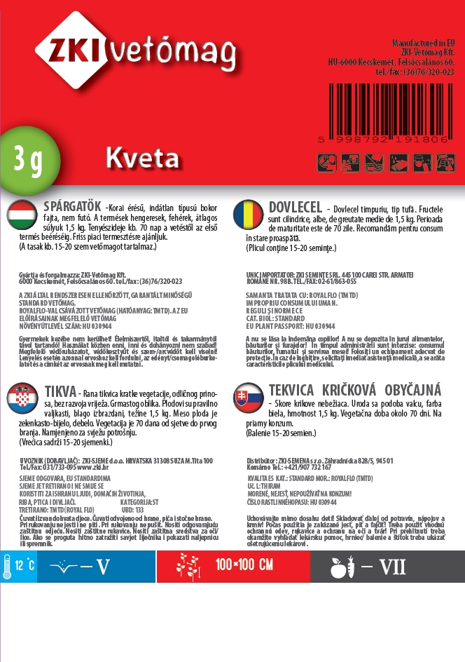 Dovleac sparanghel Kveta 3g ZKI