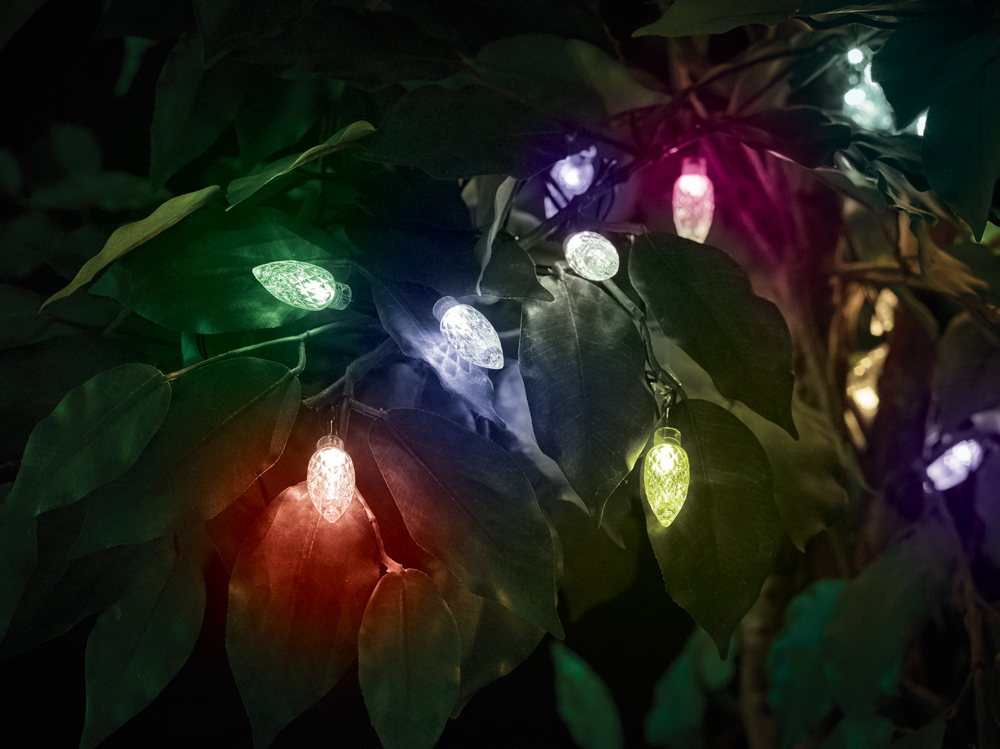 Cortină de lumină Gardman, 50 de becuri foarte mari, colorate 10,02 m