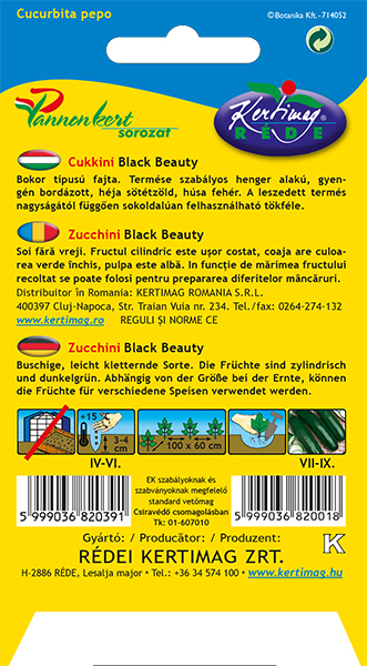 Zucchini Black Beauty 4 g