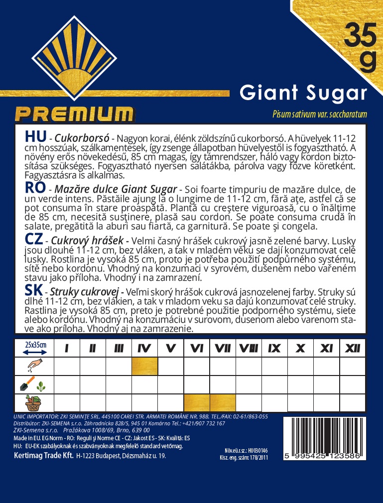 Sugar peas Giant Sugar BK 35g