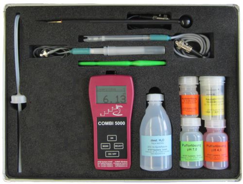 Combi 5000 pH, EC, kit de măsurare activitate și temperatură