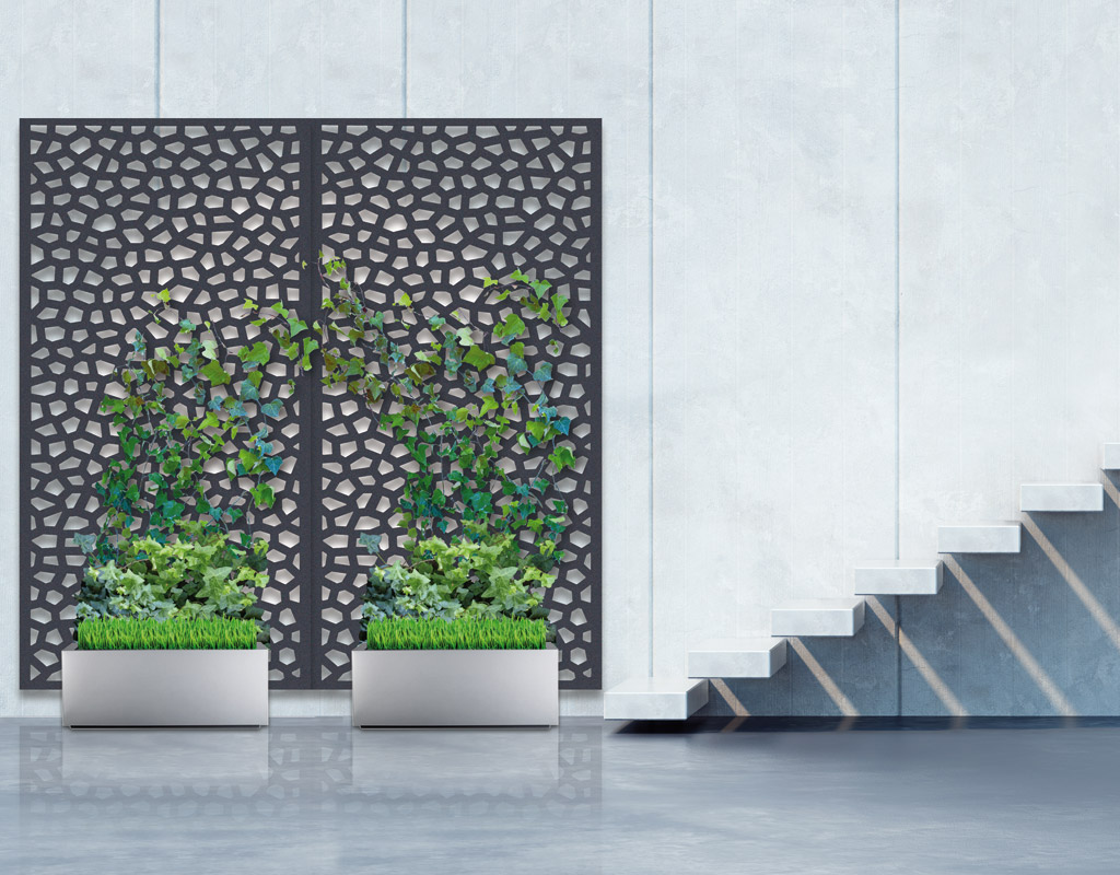 Panou decorativ Mozaic PP 1x2 m alb