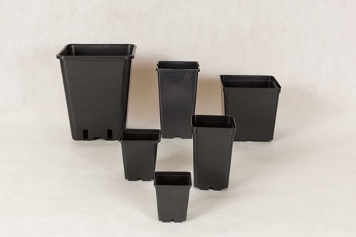 Square plastic pot 11x11x12,5 cm VKR1