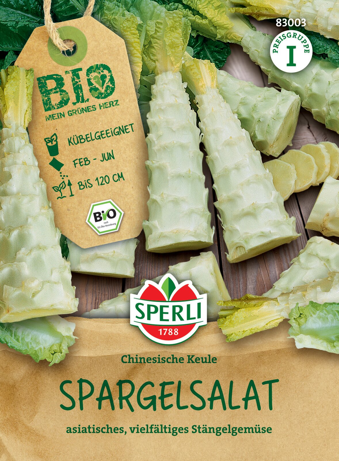 Asparagus stem salad BIO 60 grains Sperli