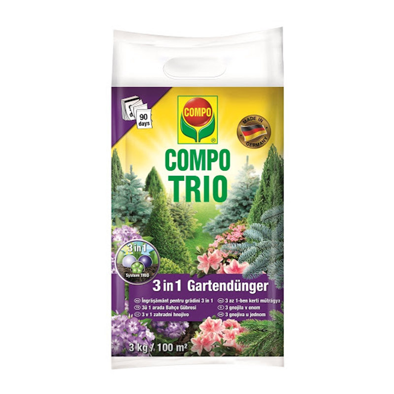 Compo Trio îngrășământ de pini și arbuști  3 kg
