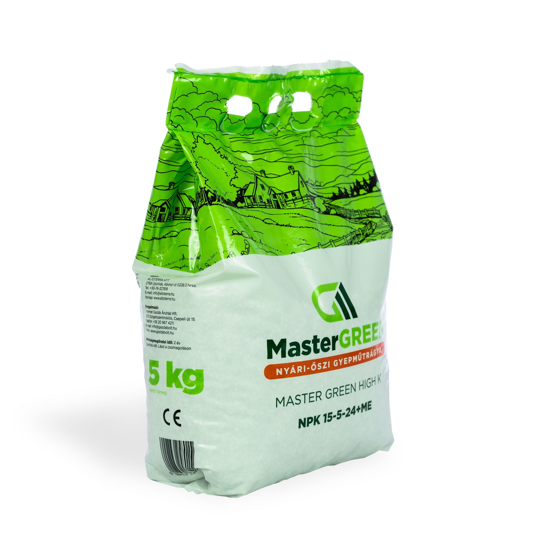 Master Green High K gyeptrágya (15-5-24+S+TE) 5 kg