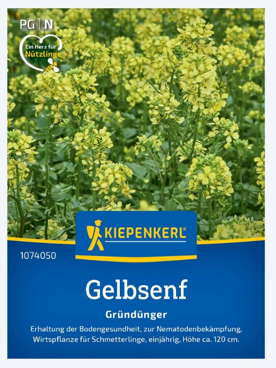 Mustár (Sinapis alba)-Zöldtrágya és méhlegelő 20 m2-re Kiepenkerl