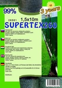 Plasă de gard SUPERTEX260 1,5X50 m verde 99%