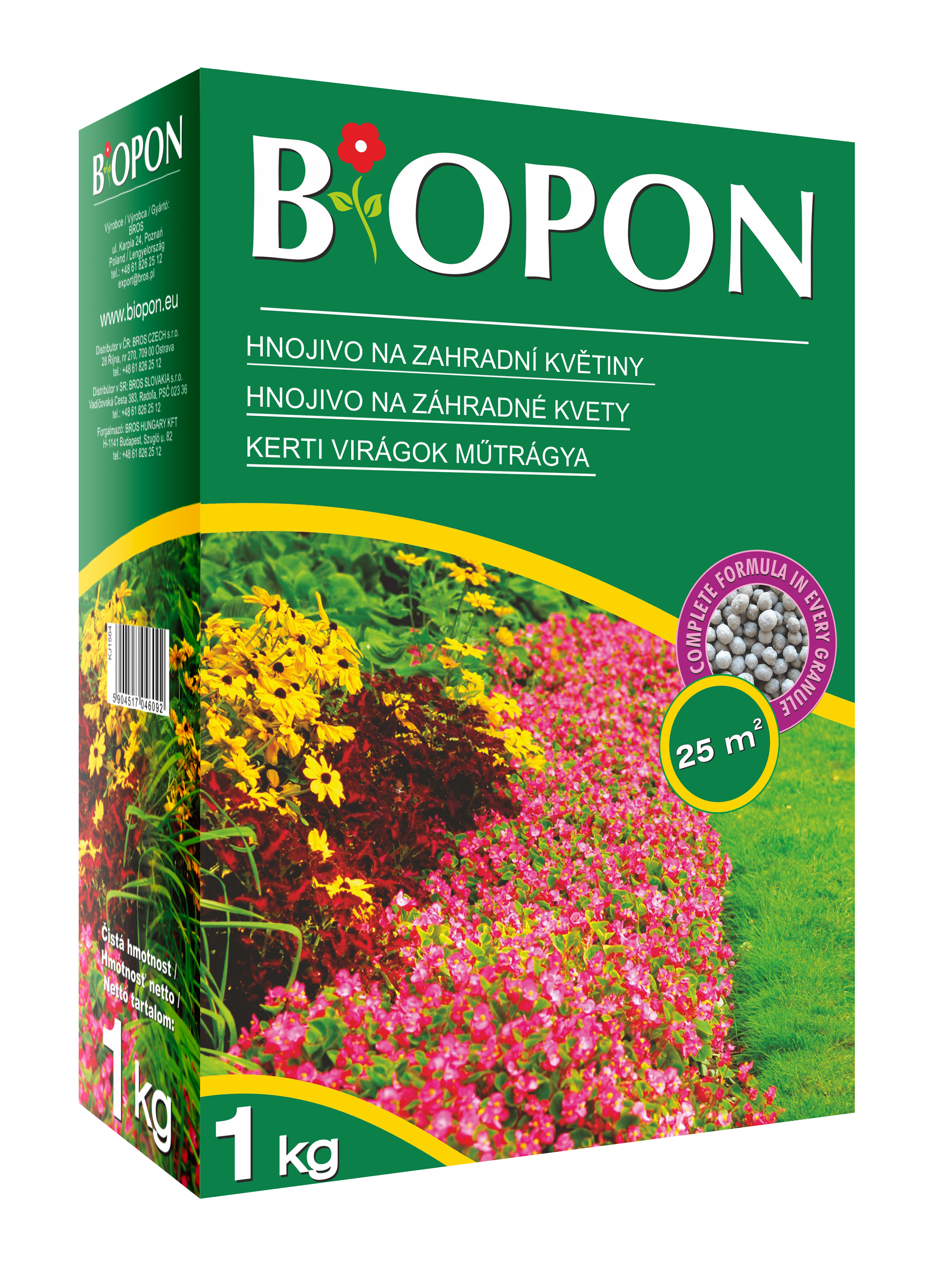 Biopon îngrășământ pentru flori de grădină 1 kg
