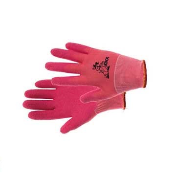 Mănuși de grădină Lollipop nylon, latex roz mărime 5
