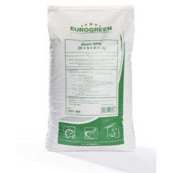 Eurogreen Basic Turf NPK fertiliser 22+5+8(+2)+B,Fe,Zn 8-10 weeks 25 kg