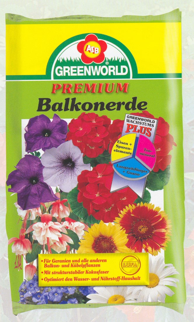 ASB Pământ de flori de balcon şi muşcată 45 l