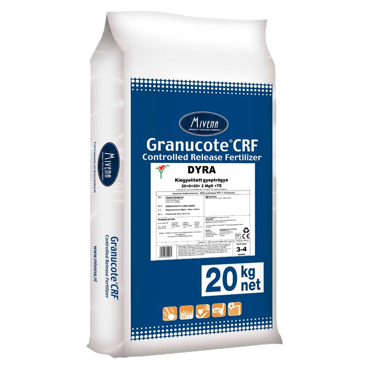 Dyra-Granucote gunoi de grajd egalizat 20-0-20+2MgO+Mn 3-4 luni 20 kg