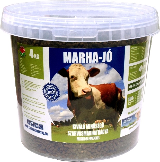 Marha-Jó gunoi de grajd de vacă pelete  4 kg