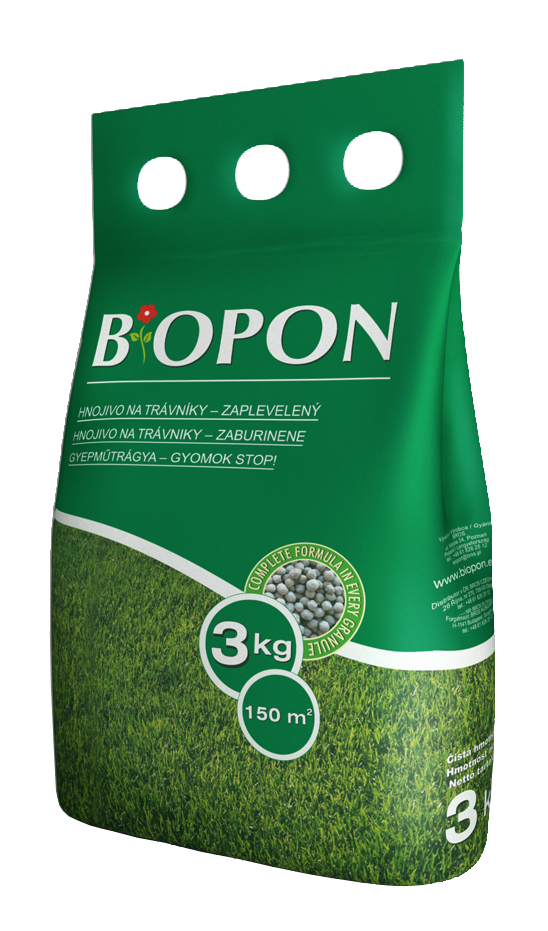 Biopon gyepműtrágya gyom-stop 3 kg