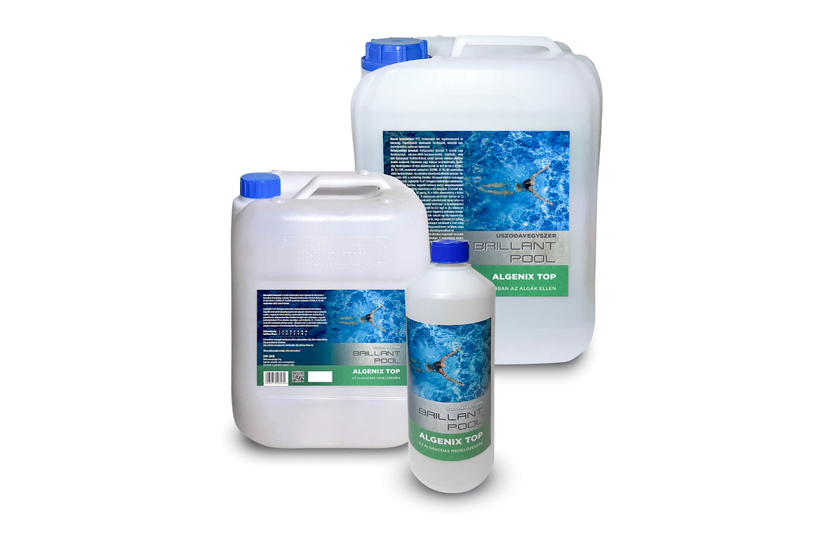Brillant Pool Algenix Top-emelt hatásfokú algásodásgátló, algaölő 5 l