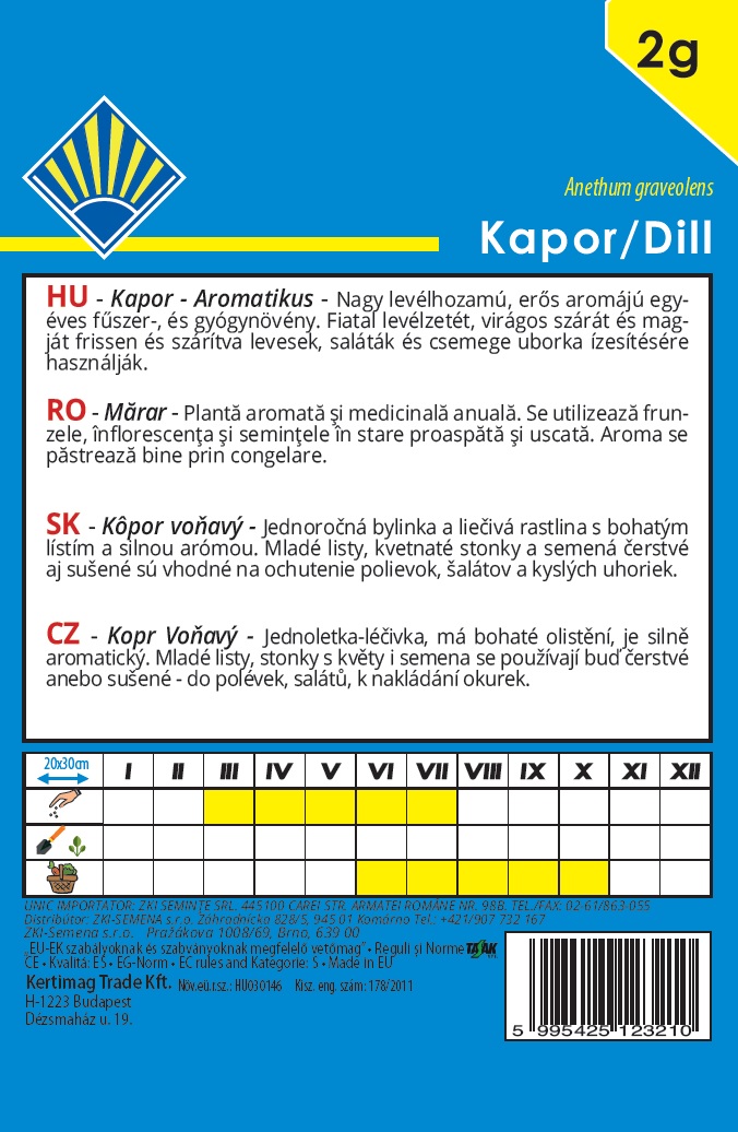 Kapor Aromatikus BK 2g
