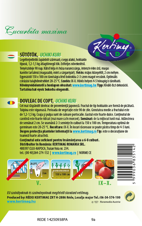 Dovleac plăcintar Uchiki kuri 3 g