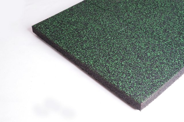 Rubber sheet split Playground Green 30x1000x1000mm