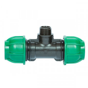 KPE racord T exterior 25x1/2x25