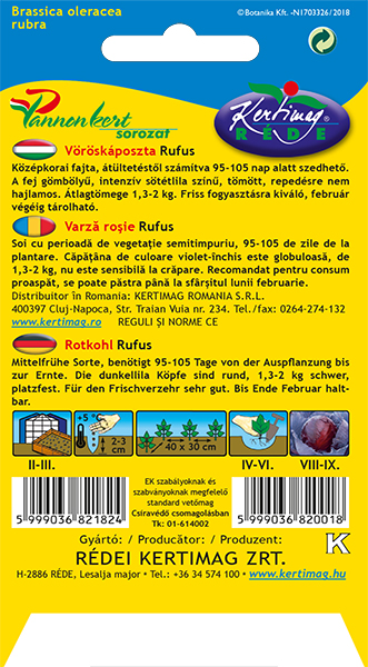 Vöröskáposzta Rufus 2 g