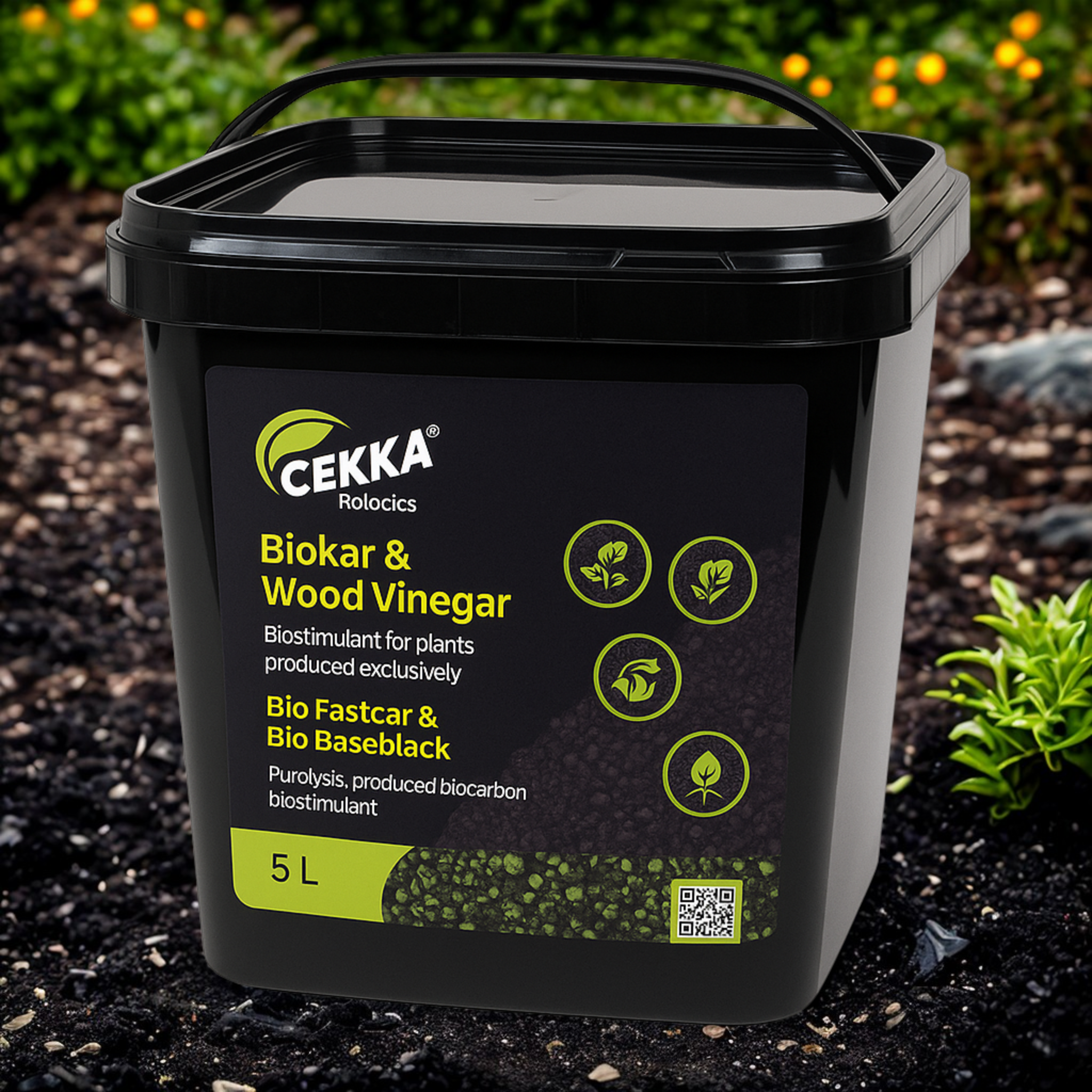 Biochar cu oțet de lemn (Gekka) 5 l