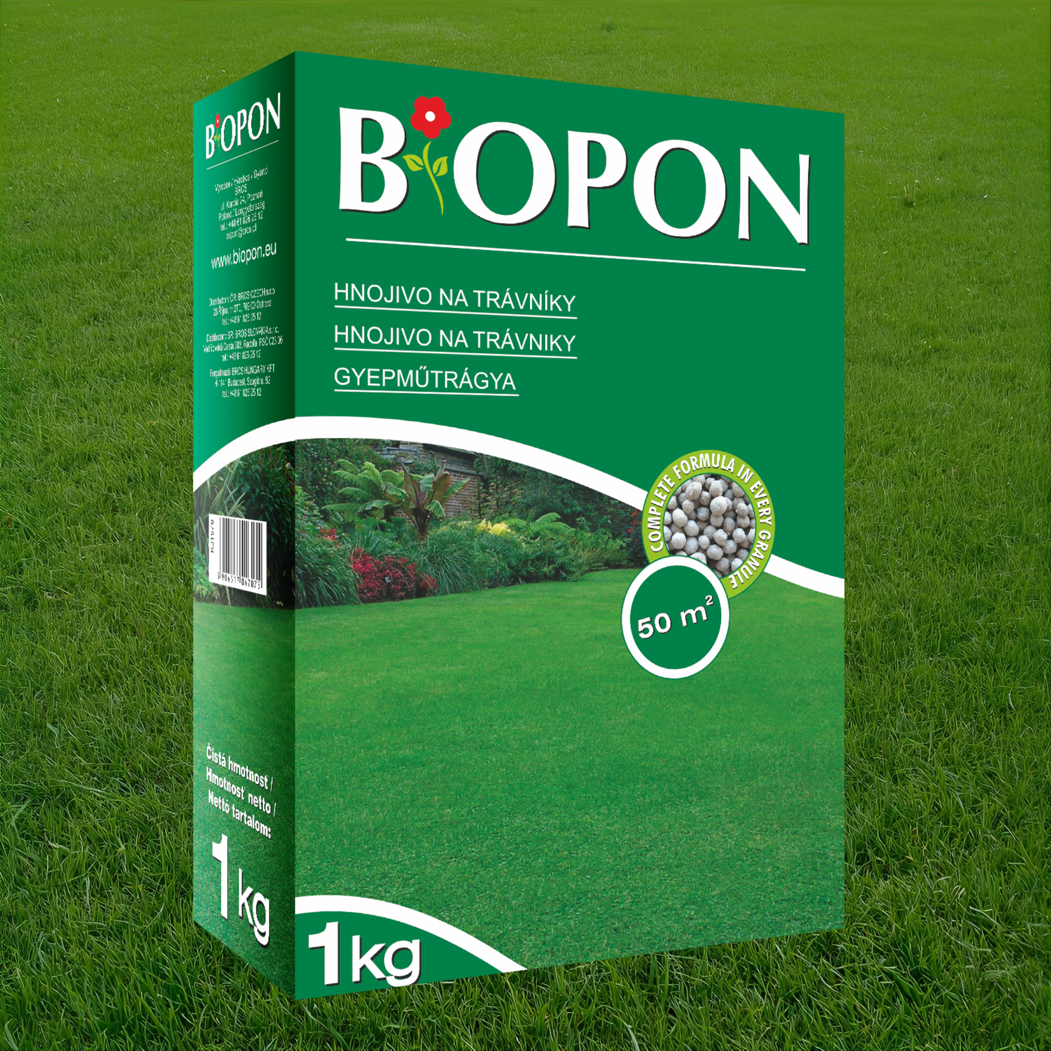 Biopon   îngrășământ de gazon  1 kg