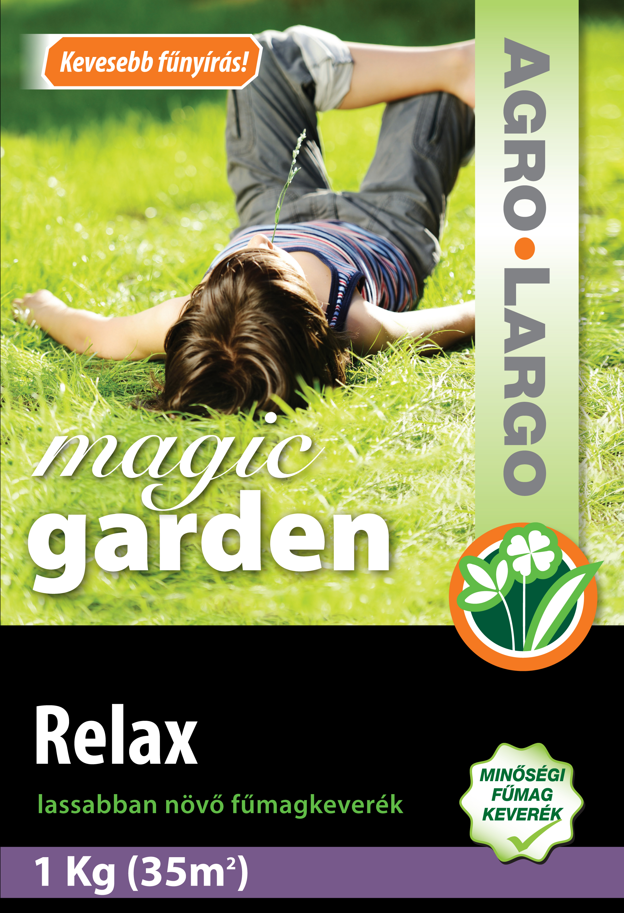 Fűmag Relax lassan növő keverék Agro-Largo 1 kg