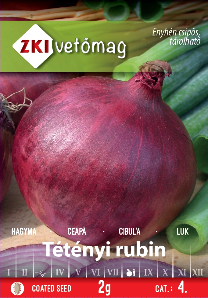 Ceapă roșie tip "Tétényi rubin" 2g ZKI