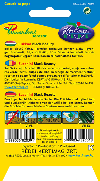 Cukkini Black Beauty 4 g