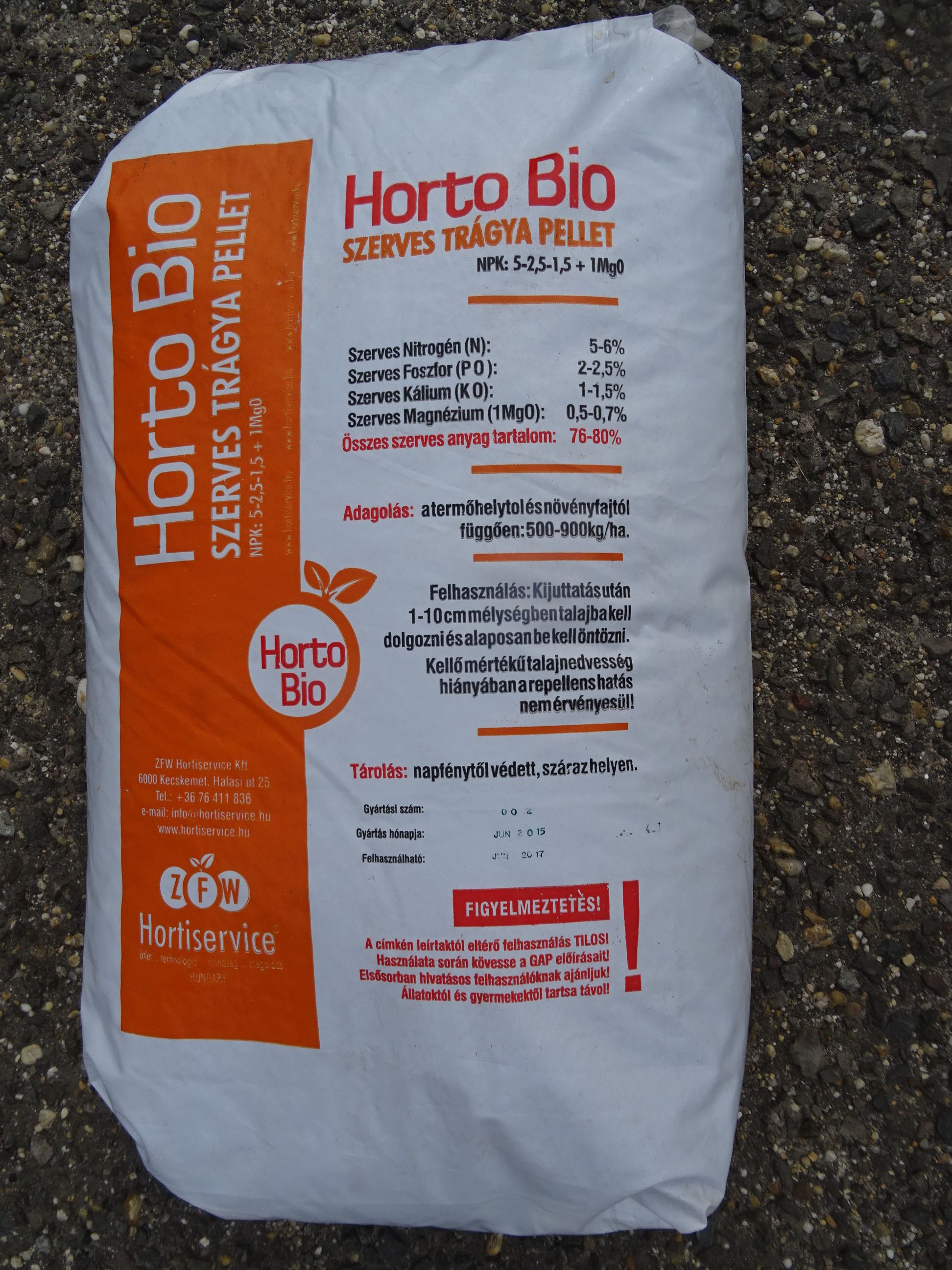 Horto-Biopellet  îngrășăminte organice 25 kg