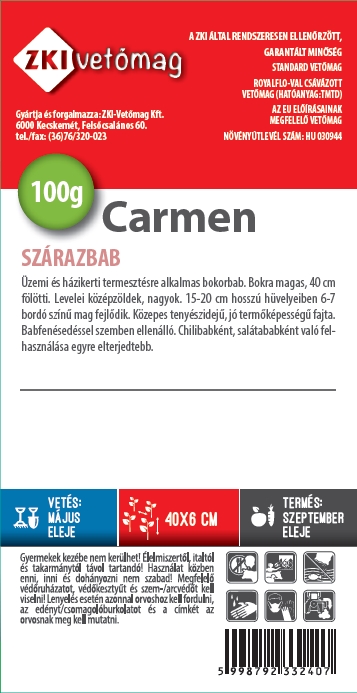 Étkezési szárazbab Carmen 100g ZKI