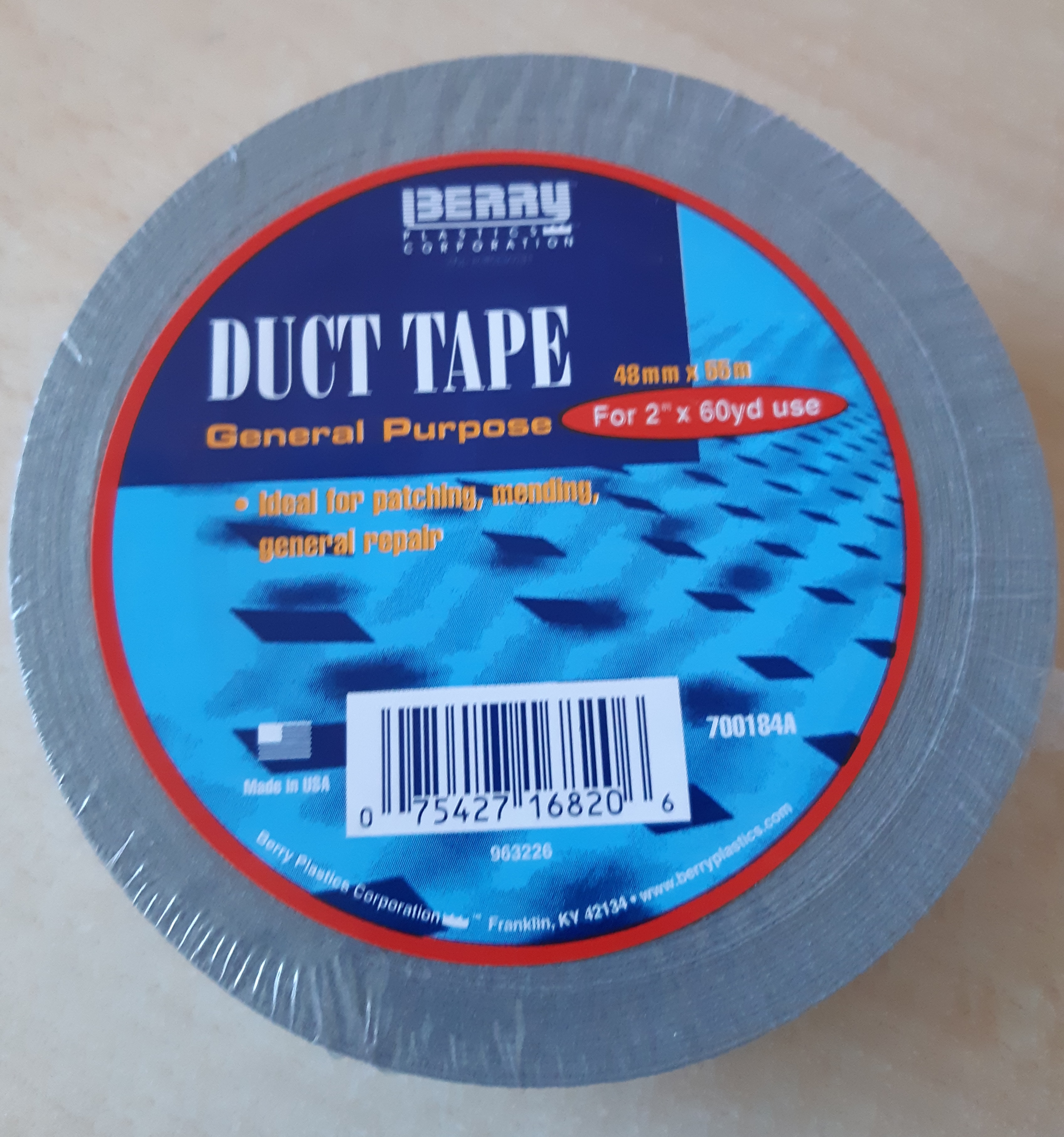 Bandă adezivă Duct Tape (cu fir de țesătură) 48mmx55m