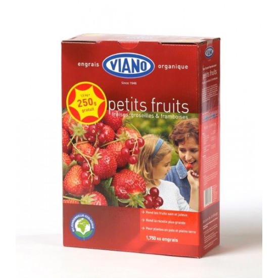 Viano îngrășământ organic de căpșuni și culturile de fructe de pădure roșii 1,75 kg