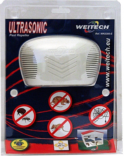 Alarmă de dăunători cu ultrasunete 280m2 Weitech